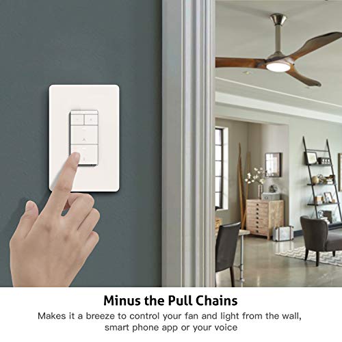 Smart Ceiling Fan Control and Dimmer Light Switch 2Pack (2 Count)