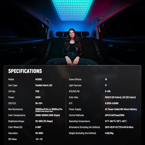 Pro 200W Flexible LED Video Light