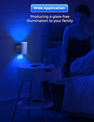 Night Light Calm Blue Night Lights Plug into Wall (2 Count)