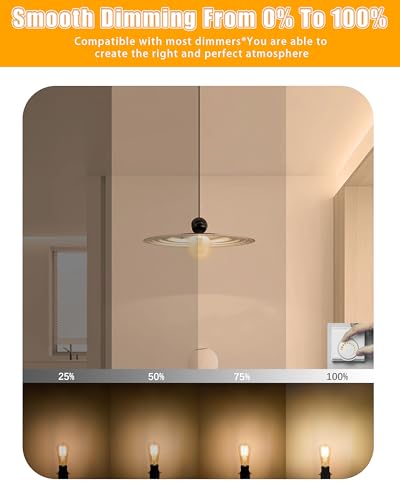 Dimmable Vintage E26 LED Light Bulb (16 Count)