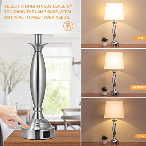 Bedroom Lamps for Nightstand (2 Count)