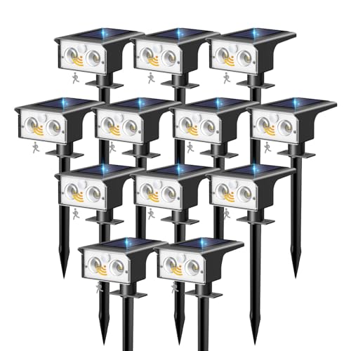 12 Pack Solar Lights Outdoor Waterproof (12 Count)