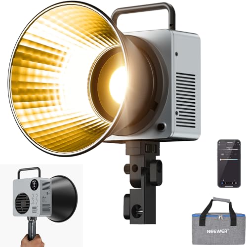 80W LED Video Light with 72Wh Battery & 100W PD Adapter APP