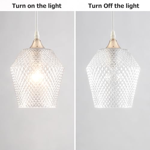 2Pcs Small Glass Lamp Shades (2 Count)