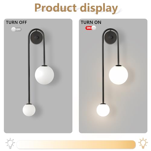 Modern Glass Globe Wall Light 2