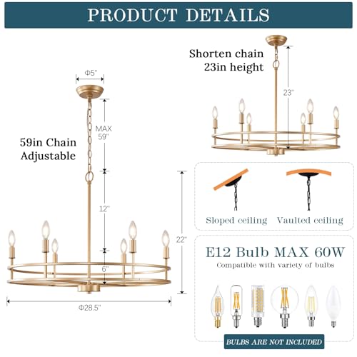Gold Chandelier 6
