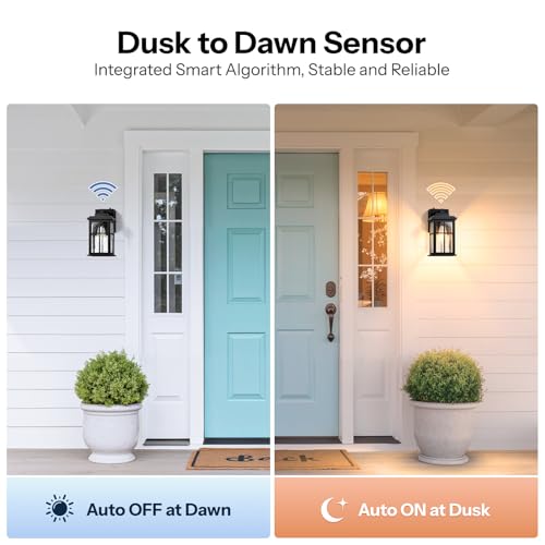 Black Porch Lights Outdoor with Outlet