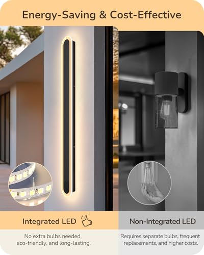 Upgraded 47.2" Modern Outdoor Wall Light (94 Count)