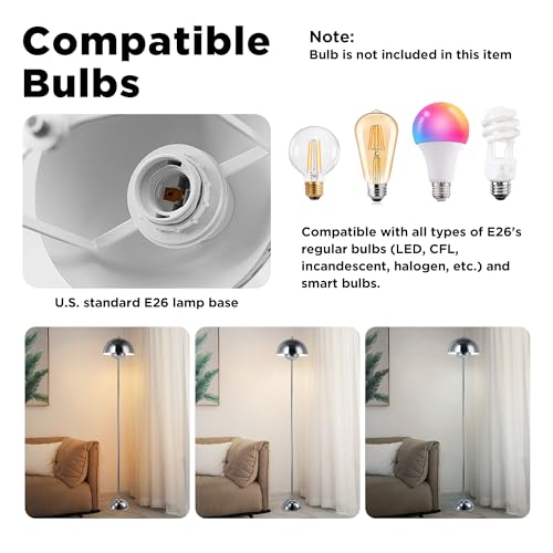 Mid Century Modern Metal Bud Floor Lamp for Home and Office