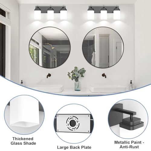 Matte Black Bathroom Light Fixtures