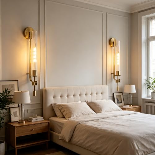Gold Wall Sconces Set of 2 (2 Count)