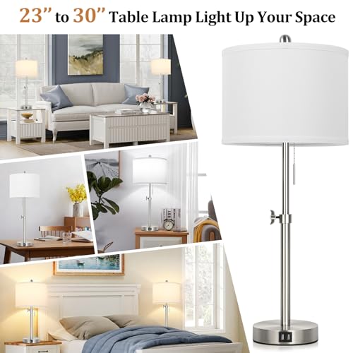 Table Lamp Set of 2 for Bedroom (2 Count)