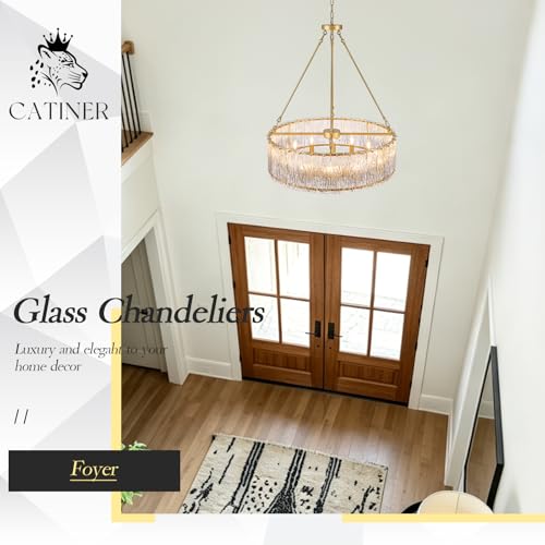 Modern 30" Crystal Glass Chandelier 12