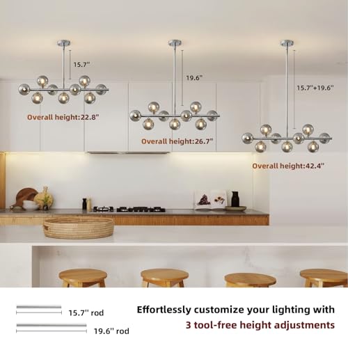 Mid Century Modern Sputnik Chandeliers
