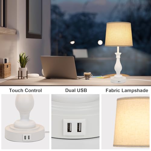 Farmhouse Table Lamp Touch Control 3