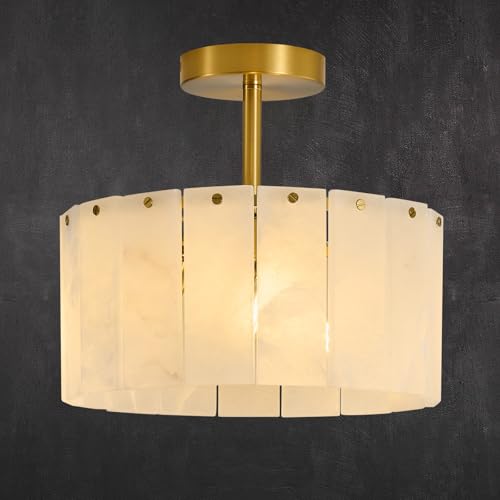Modern Alabaster Ceiling Light