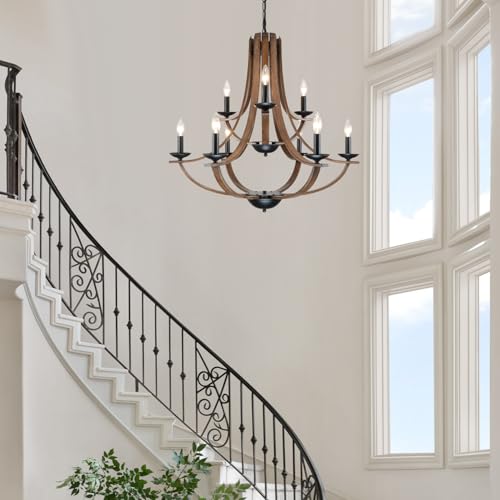 Farmhouse Chandeliers for Dining Room Light Fixture