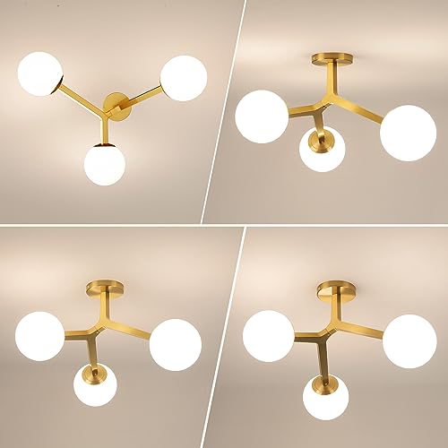 Semi Flush Mount Ceiling Light Fixture 3