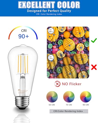 24 Pack Vintage LED Edison Bulbs (24 Count)