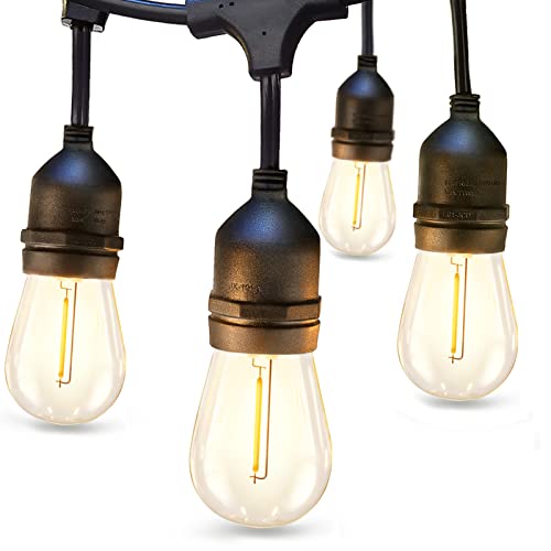 LED Outdoor String Lights 24FT Edison Vintage Weatherproof ETL (24 Foot)