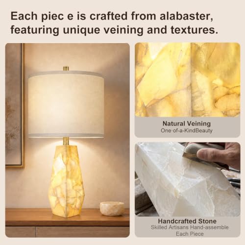 Alabaster Table Lamps Set of 2 (2 Count)