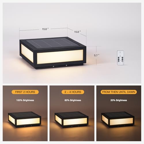 Large Solar Post Lights