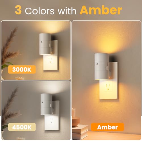 Night Light Dimmable Led Night Lights Plug into Wall (4 Count)