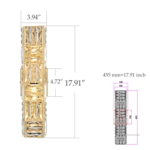 18 Inch Crystal Wall Sconces 5