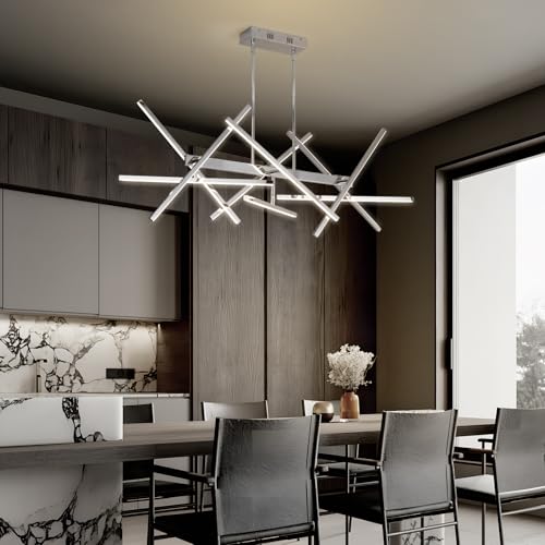 50'' Modern Chrome Chandelier Light Fixtures