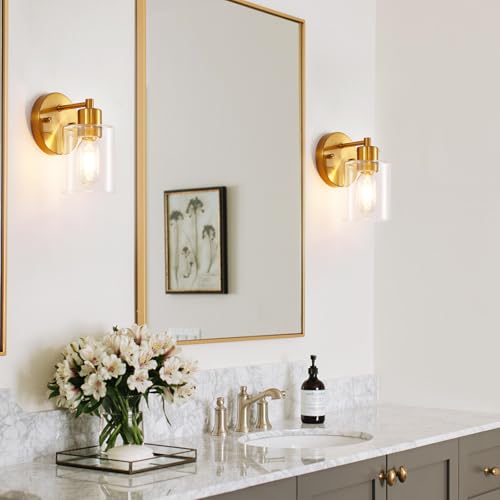 Brushed Gold Wall Sconce