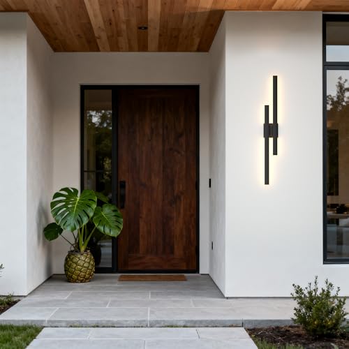 37 Inch Aluminum Long Outdoor Wall Light 3000K