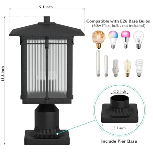 Outdoor Post Light Fixture