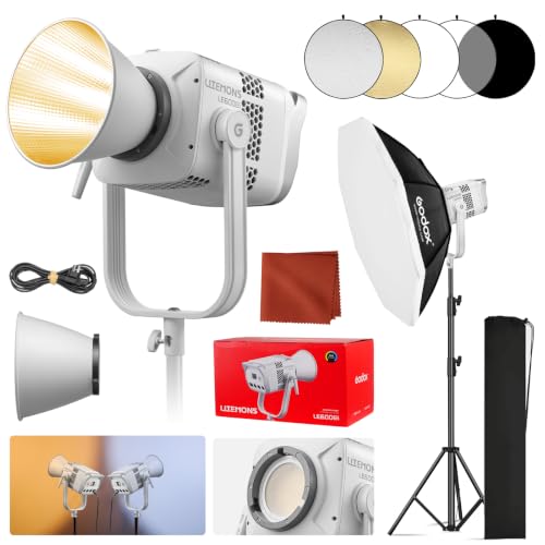 Litemons LE600Bi Kit Godox LE600BI Kit with Softbox Light Stand White