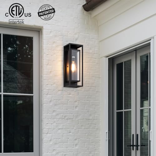 18" Modern Outdoor Porch Wall Light (2 Count)