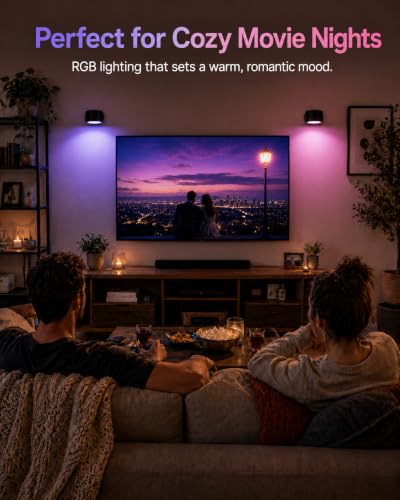 Rechargeable RGB Wall Sconces with Remote
