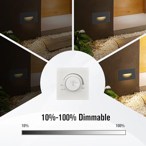 Outdoor Step Lights Indoor Stair Lights Dimmable 120V 4W 350LM (3 Count)