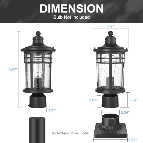 Outdoor Post Lights Lamp Posts Outdoor Lighting (2 Count)