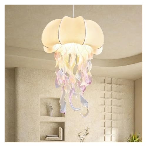 Nordic Chandeliers Living Room Silk Lamps Umbrella Jellyfish Shaped Chandeliers Design Dining Table Lighting Bedroom Decoration