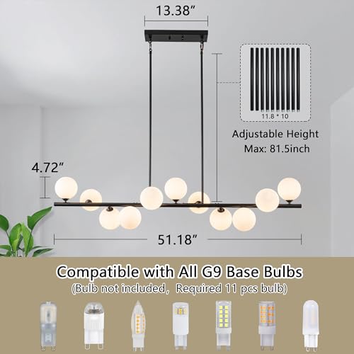 Linear Chandeliers for Dining Room (11 Count)