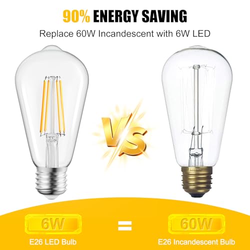 4Pack Edison Light Bulbs (4 Count)