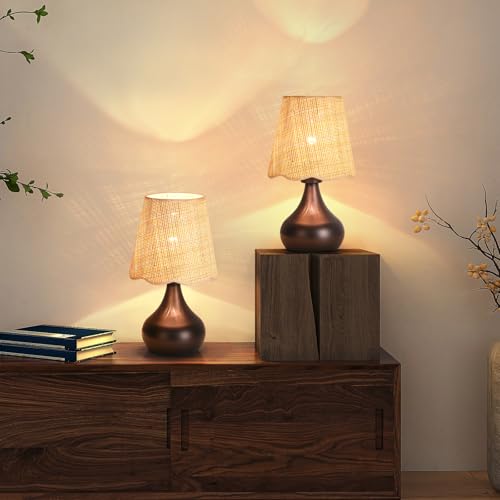 Oil Rubbed Bronze Small Table Lamp for Bedside