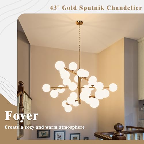 Gold Sputnik Chandeliers
