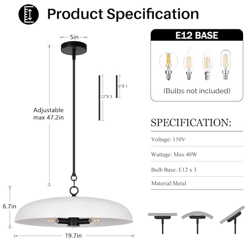 20 Inch Oversized Large Pendant Lights