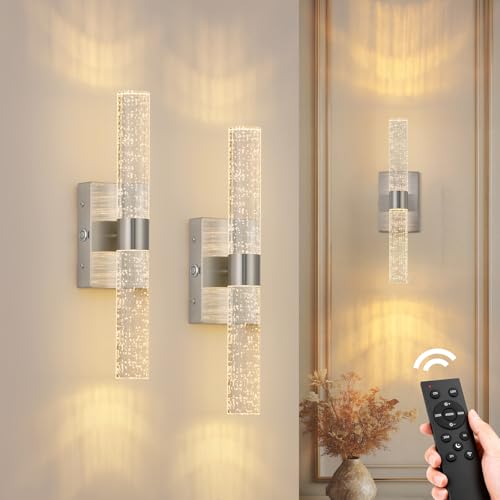 Battery Operated Wall Sconces Set of 2 (2 Count)