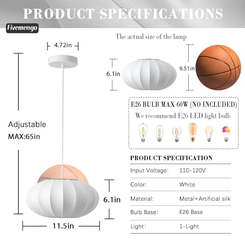 11.5in Small Bubble Pendant Light
