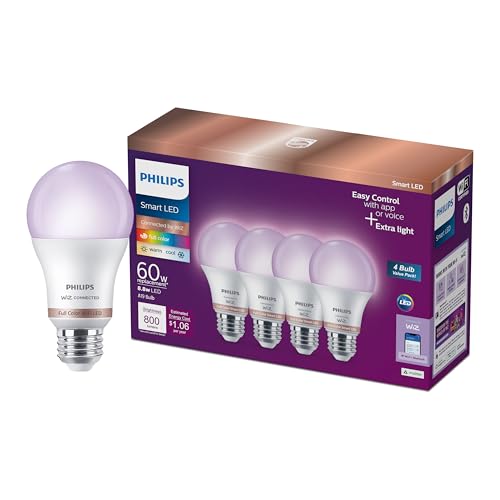 Smart Lighting Connected Light Bulbs (4 Count)