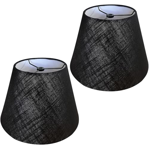 Black Lamp Shades Set of 2