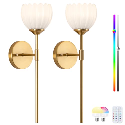 Vintage Battery Operated Wall Sconce Set of 2 (2 Count)