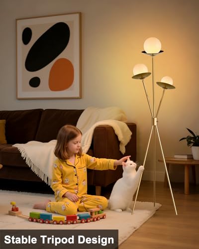 3 Globe Dimmable Tripod Floor Lamp (3 Count)