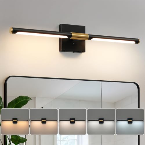 Black Gold Vanity Light for Bathroom